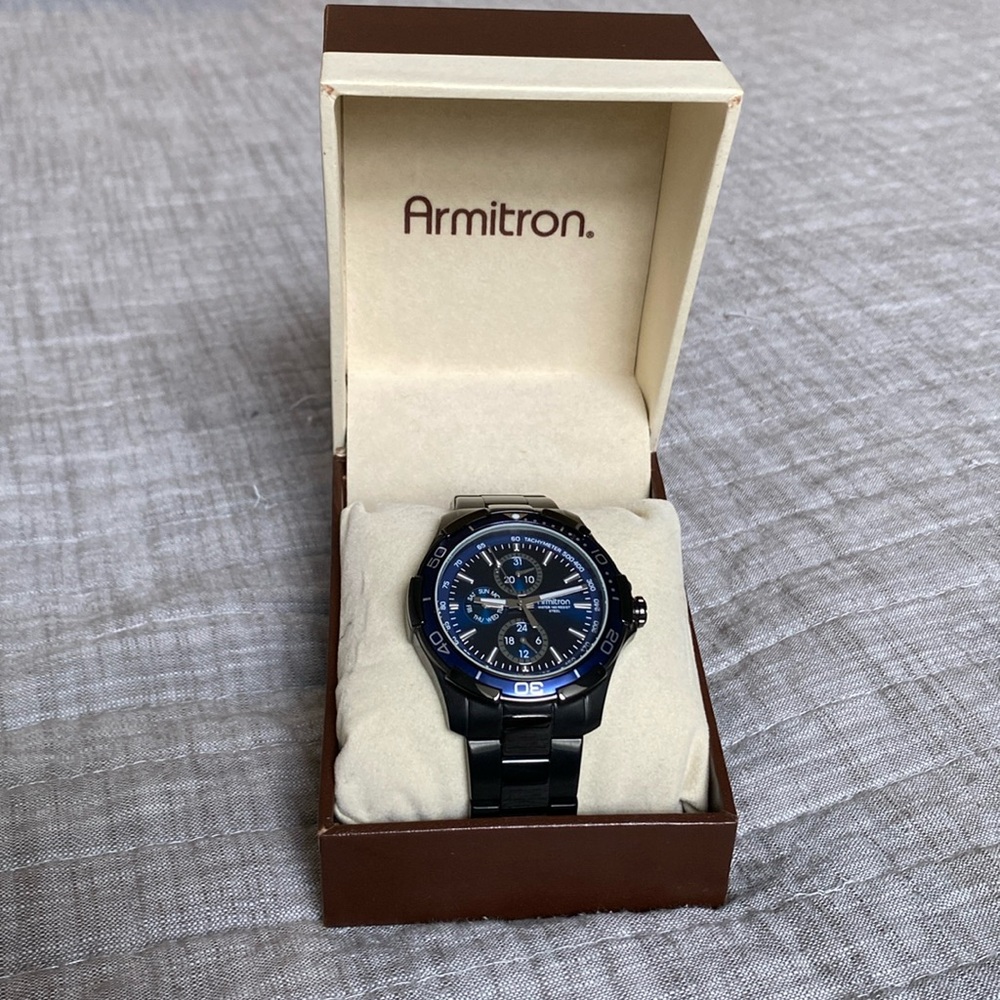 Armitron Stainless Steel 165ft Water Resistant Watch